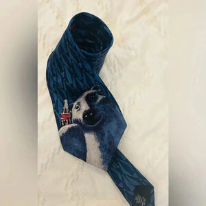 Coca-cola polar bear blue tie collector tie